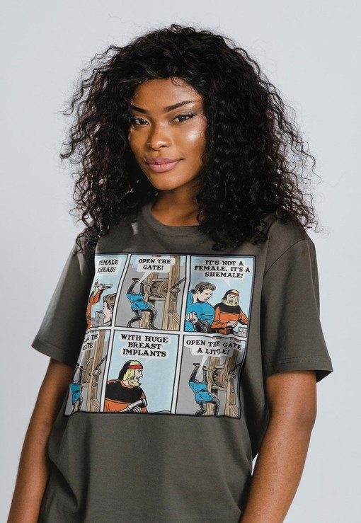 Female Ahead! Open The Gate in Funny Meme Unisex Shirt - Featuring Possums, Opossums Memes, and Trash Eating Possum Tee