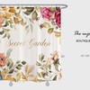 Feminine Watercolor Flowers Shower Curtain for Your Home Bathroom