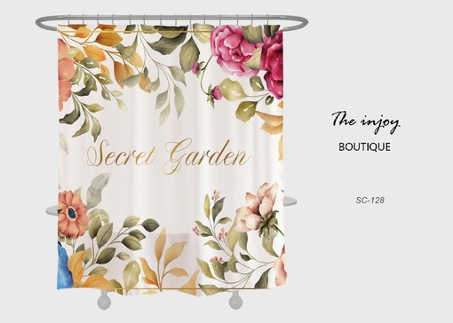 Feminine Watercolor Flowers Shower Curtain for Your Home Bathroom