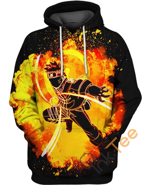 Fiery Uzumaki Naruto 3D Hoodie with Eye Catching Design
