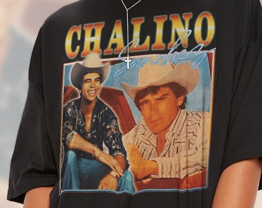 Film T-Shirt : CHALINO Sanchezz Shirt, Retro 90s T-Shirt, Corridos Mexican, Valentin Elizalde, Saul Viera Shirts - Image 2