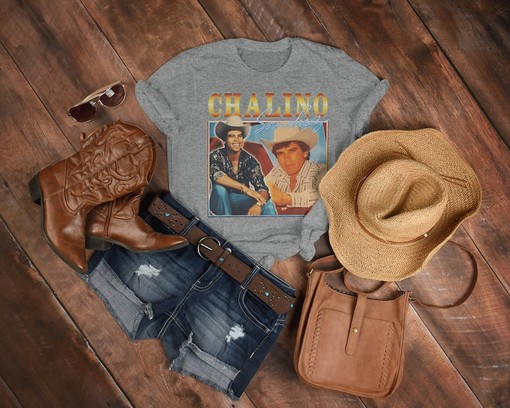 Film T-Shirt : CHALINO Sanchezz Shirt, Retro 90s T-Shirt, Corridos Mexican, Valentin Elizalde, Saul Viera Shirts - Image 3