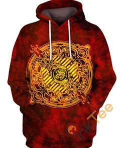 Final Fantasy Ifrit Seal Elemental Creature 3D Hoodie with Unique Print Design for Gamers