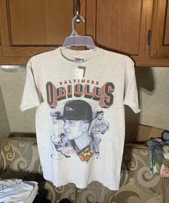 Find Your Look with This Vintage 1998 Baltimore Orioles T-Shirt in Black Cotton, NCAA Shirts Women
