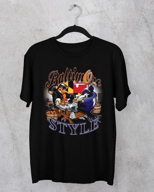 Find the Perfect Unisex Black Baltimore Orioles and Ravens T-Shirt Here, State University Shirt