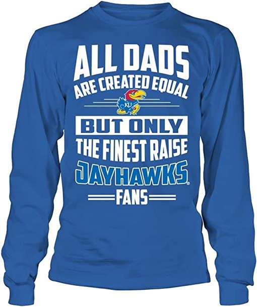 Finest Dad Kansas Jayhawks Shirt - NCAA Shirts for Men and Women - Image 2