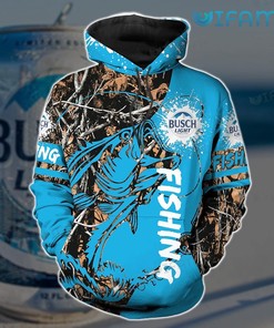 Fishing Blue Busch Light 3D Hoodie - Gift for Beer Lovers