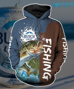 Fishing Brown Navy All Over Print 3D Hoodie for Men - Beer Lovers Gift