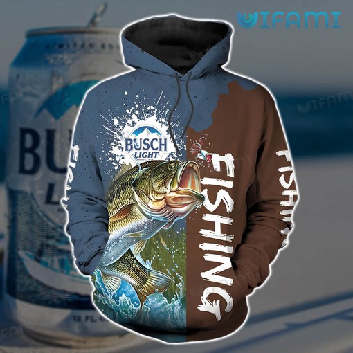 Fishing Brown Navy All Over Print 3D Hoodie for Men - Beer Lovers Gift