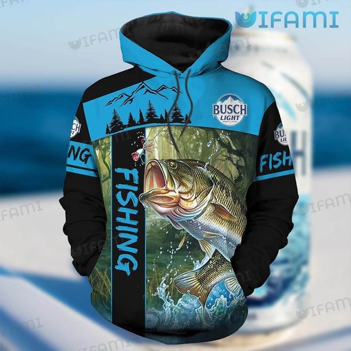 Fishing On The River Busch Light 3D Hoodie - Gift for Beer Lovers