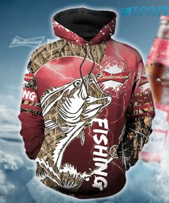 Fishing Paint Splash Budweiser All Over Print 3D Hoodie - Gift