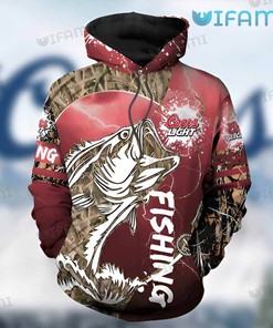 Fishing Paint Splash Coors All Over Print 3D Hoodie for Beer Lovers