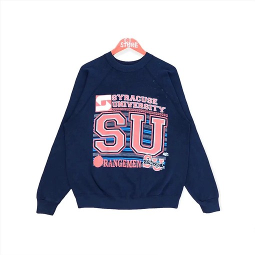 Flashback to Great Football Moments with Vintage Syracuse University Orangemen Fullprint Sweatshirt Hoodie