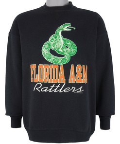 Florida A&M Rattlers Crew Neck Sweatshirt - NCAA 1990s Vintage Sweatshirt for Football Fans