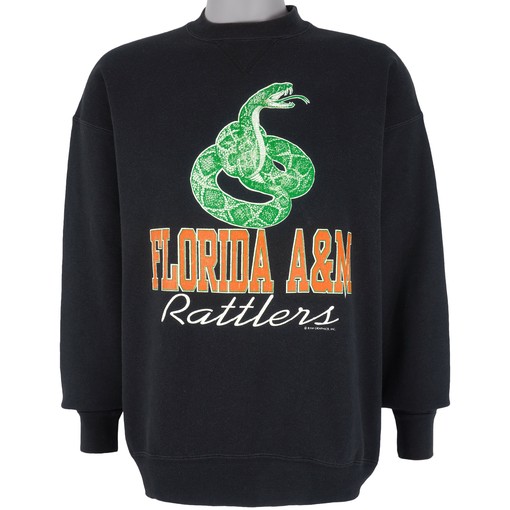 Florida A&M Rattlers Crew Neck Sweatshirt - NCAA 1990s Vintage Sweatshirt for Football Fans