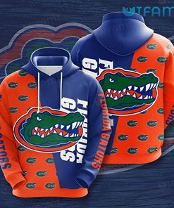 Florida Gators Blue Orange Logo 3D Hoodie - Perfect Gift for Gator Fans
