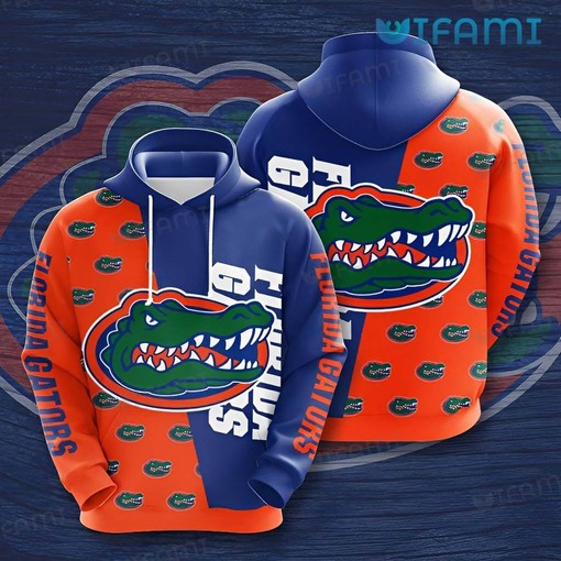 Florida Gators Blue Orange Logo 3D Hoodie - Perfect Gift for Gator Fans