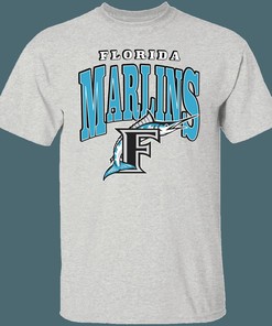 Florida Marlins FISH Retro MLB Apparel - T-Shirt, Sweatshirt, Hoodie - Gifts for Baseball Fans - sport shirts girls