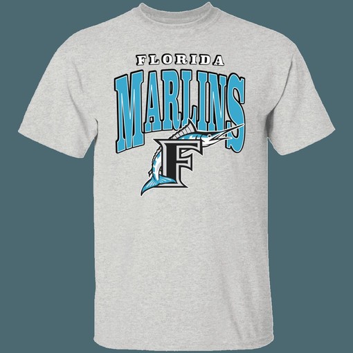Florida Marlins FISH Retro MLB Apparel - T-Shirt, Sweatshirt, Hoodie - Gifts for Baseball Fans - sport shirts girls