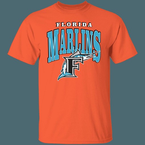 Florida Marlins FISH Retro MLB Apparel - T-Shirt, Sweatshirt, Hoodie - Gifts for Baseball Fans - sport shirts girls - Image 2