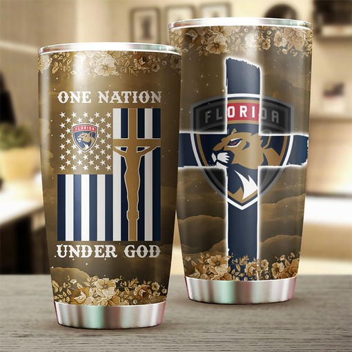 Florida Panthers NHL Tumbler - One Nation Under God, Indivisible, and Thirsty - Image 2
