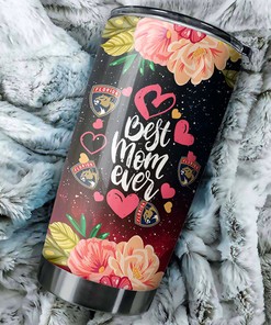 Florida Panthers NHL Tumbler Personalized Cool Flower Mom Tumbler, Ideal Tumbler Gift for NHL Fans with Tumbler Ideas