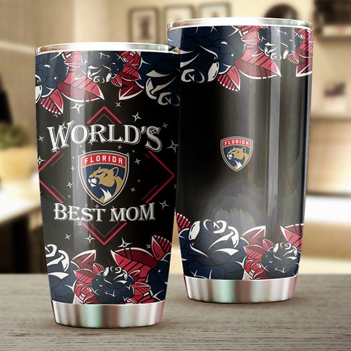 Florida Panthers NHL Tumbler - World's Best Mom with Team Logo - Image 2