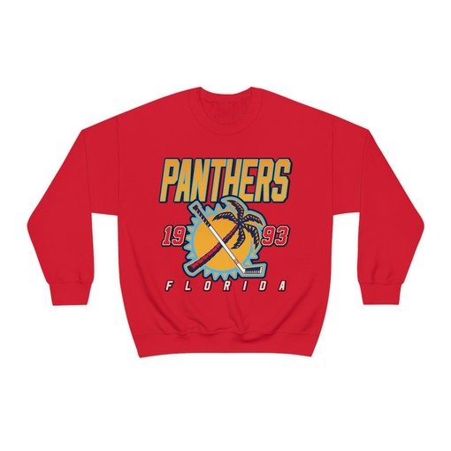 Florida Panthers Palm Tree Retro NHL Sweatshirt, Hoodie, T-Shirt - Ideal Gifts for Fans of Retro NCAA Shirts - Image 2