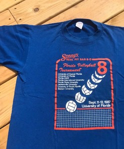 Florida Seminoles 80S Volleyball Single Stitch T-Shirt Sweatshirt for Sports Fans