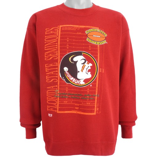 Florida State Seminoles Crew Neck Sweatshirt, 1990s Vintage American Football Shirt - Perfect Gift for Dad