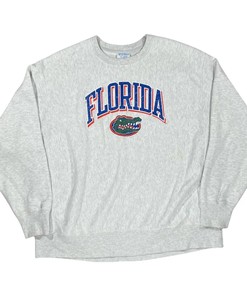Florida University Vintage Style Reverse Weave T-Shirt Sweatshirt for Sports Fans