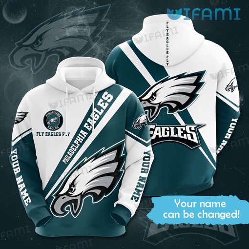 Fly Eagles Fly White Green Philly Eagles Hoodies 3D with All Over Print