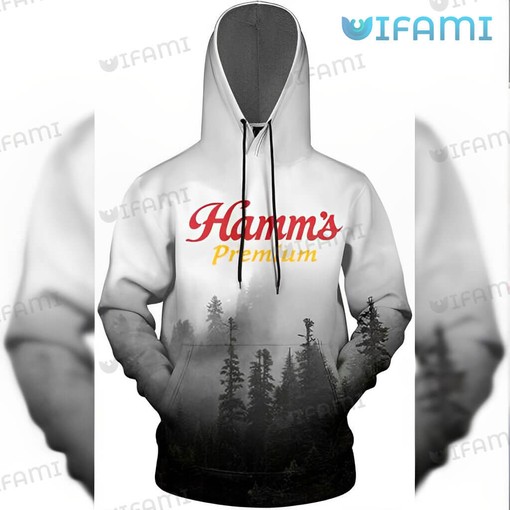 Foggy Forest Hamms Beer All Over Print 3D Hoodie - Ideal Hamms Gift for Beer Lovers