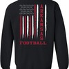 Football Flag American Flag Sports Fan Game Day Tailgating Crewneck Sweatshirt Pullover for Razorbacks Fans