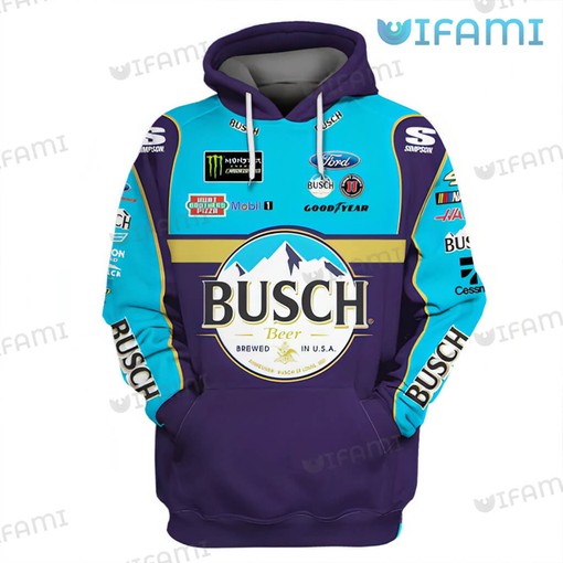 Formula 1 Busch Light All Over Print Hoodie for Men - Gift for Beer Lovers