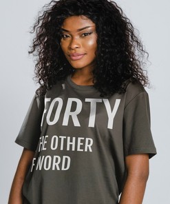 Forty The Ultimate F Word Unisex Shirt, Funny 40th Birthday Tee with Gift For Her Quote, Classic Movie T Shirts