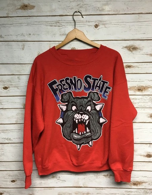 Fresno State Bulldogs Vintage Style Sweatshirt, Fresno State Gift for Lover - Image 2