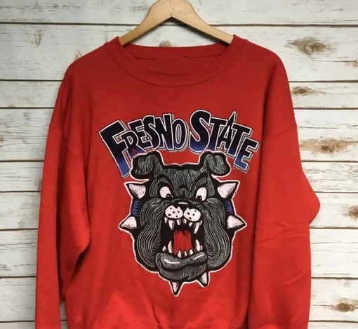 Fresno State Bulldogs Vintage Style Sweatshirt, Fresno State Sweater