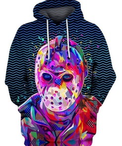 Friday 13th Jason Voorhees Pop Portraits Halloween 3D Hoodie with Unique Horror Design