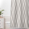 Fuge Stone Beige Modern Geometric Vintage Shower Curtain, Minimalist Home Decor