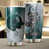Fun and Playful Seattle Mariners MLB Tumbler with Lovable Dog Design and Iconic MLB Logo