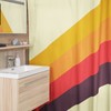 Funky Retro Boho Shower Curtain - Hippie Bathroom Accessory with Unique Vibe