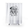 Funny Bathroom Shower Curtain | Comical Humor | Nice Butt Bath Art | Customizable