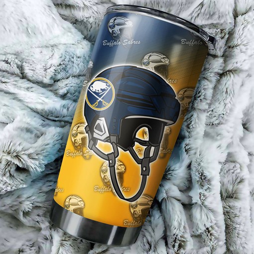Funny Dog Design NHL Tumbler - Perfect for Sabres Fans with Hockey Grunge Design - Image 2