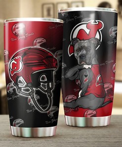 Funny Dog Design New Jersey Devils NHL Tumbler