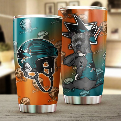 Funny Dog Design San Jose Sharks NHL Tumbler