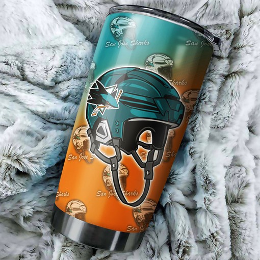 Funny Dog Design San Jose Sharks NHL Tumbler - Image 2