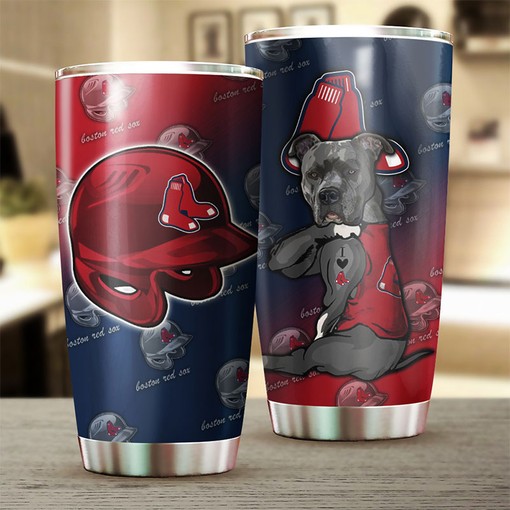 Funny Dog Quote for Animal Lovers - Boston Red Sox MLB Tumbler with MLB Coffee Tumbler and Personalized Tumbler for Fans - Image 2