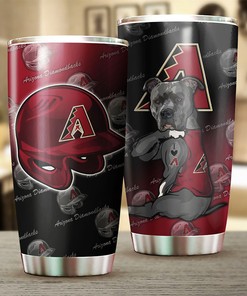 Funny Dog Quote for Animal Lovers with Personalized Design - Arizona Diamondbacks MLB Tumbler with MLB Coffee Tumbler