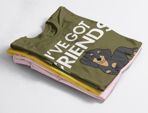 Funny Dog Saying Shirts, I've Got Friends in Low Places Unisex Shirt, Retro Vintage Dachshund and Corgi Shirt - Image 4